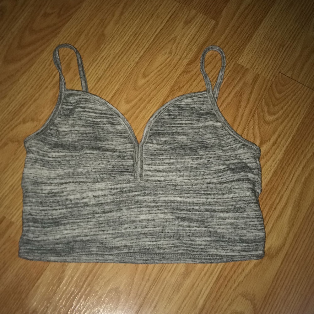 Grey crop top